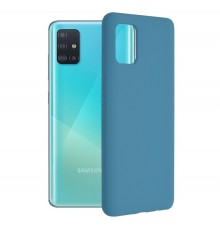 Husa Carcasa Spate pentru Samsung Galaxy A51 - Soft Edge Silicon cu interior din microfibra