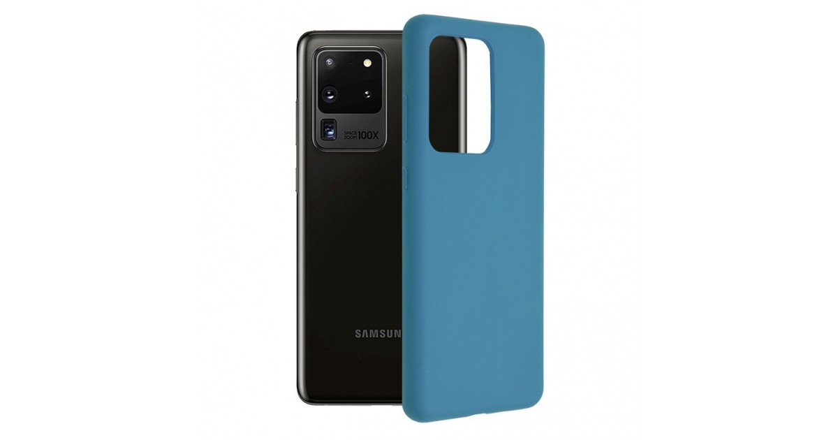 Husa Carcasa Spate pentru Samsung Galaxy S20 Ultra - Soft Edge Silicon cu interior din microfibra