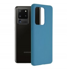 Husa Carcasa Spate pentru Samsung Galaxy S20 Ultra - Soft Edge Silicon cu interior din microfibra