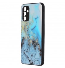 Husa Carcasa Spate pentru Samsung Galaxy A13 5G / Galaxy A04s - Glaze Glass,  Blue Ocean