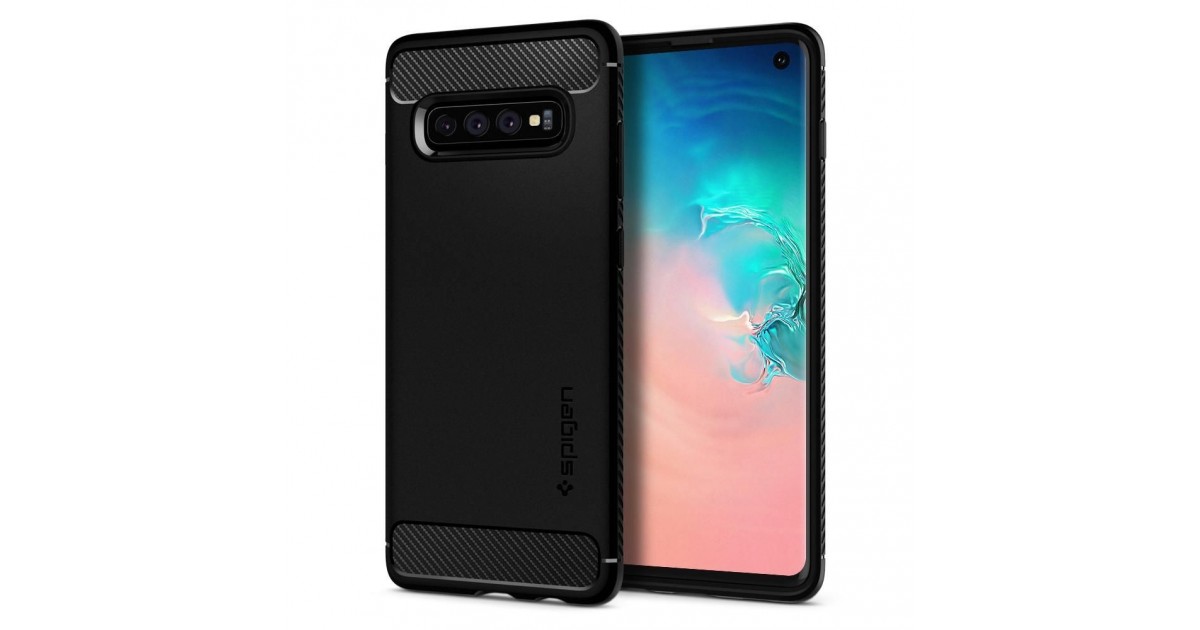 Husa Galaxy S10 Spigen Rugged Armor Matte Black