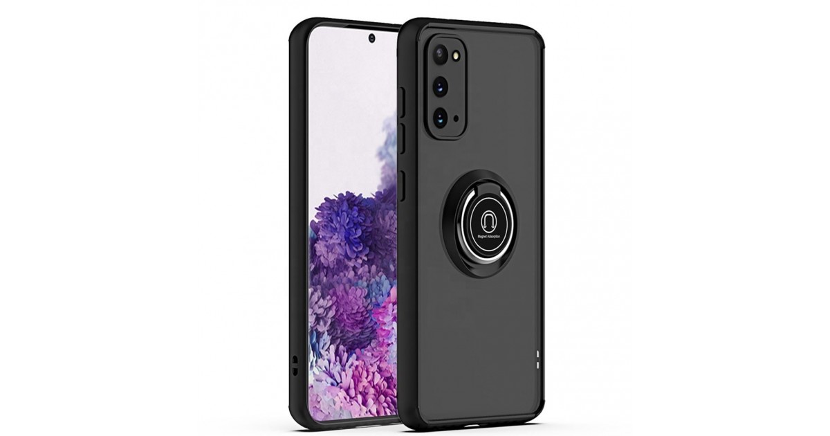 Husa Carcasa spate pentru Google Pixel 6 Pro , Tpu Glinth Ring, Neagra