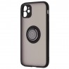 Husa Carcasa spate pentru iPhone 11 , Tpu Glinth Ring, Neagra