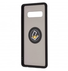 Husa Carcasa spate pentru Samsung Galaxy S10 Plus , Tpu Glinth Ring, Neagra