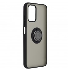 Husa Carcasa spate pentru Xiaomi Redmi Note 10 / Note 10S , Tpu Glinth Ring, Neagra