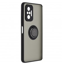 Husa Carcasa spate pentru Xiaomi Redmi Note 10 Pro , Tpu Glinth Ring, Neagra