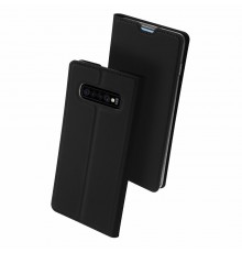 Husa Flip Tip Carte DuxDucis Skin Pro pentru Samsung Galaxy S10 Plus , Neagra