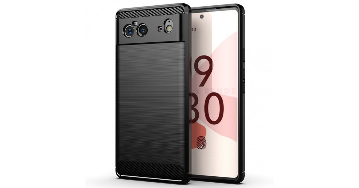 Husa Carcasa spate pentru Google Pixel 6 , Tpu Carbon Design, Neagra