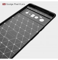 Husa Carcasa spate pentru Google Pixel 6 Pro , Tpu Carbon Design, Neagra