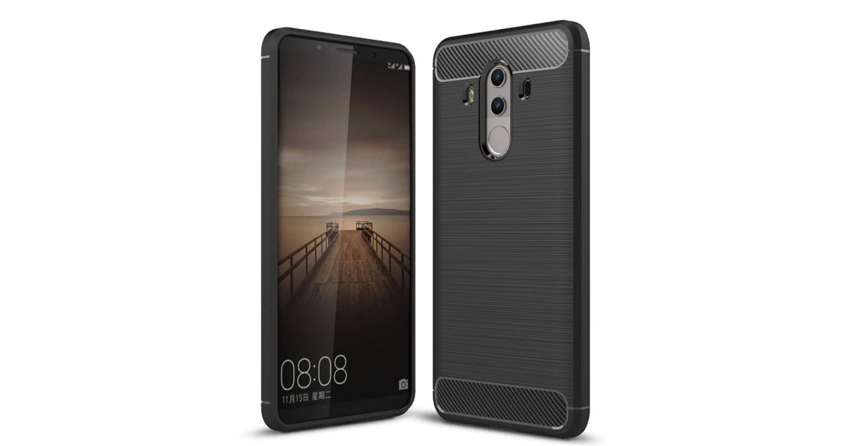 Husa Carcasa spate pentru Huawei Mate 10 Pro , Tpu Carbon Design, Neagra