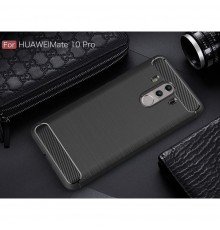 Husa Carcasa spate pentru Huawei Mate 10 Pro , Tpu Carbon Design, Neagra