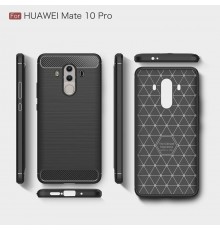 Husa Carcasa spate pentru Huawei Mate 10 Pro , Tpu Carbon Design, Neagra