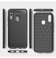 Husa Carcasa spate pentru Huawei P Smart 2019 / Honor 10 Lite , Tpu Carbon Design, Neagra