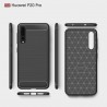 Husa Carcasa spate pentru Huawei P20 Pro , Tpu Carbon Design, Neagra