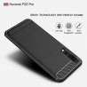 Husa Carcasa spate pentru Huawei P20 Pro , Tpu Carbon Design, Neagra