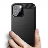 Husa Carcasa spate pentru iPhone 13 Pro Max , Tpu Carbon Design, Neagra