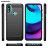 Husa Carcasa spate pentru Motorola Moto E20 / E40 , Tpu Carbon Design, Neagra