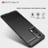 Husa Carcasa spate pentru Motorola Moto Edge 20 , Tpu Carbon Design, Neagra