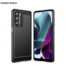 Husa Carcasa spate pentru Motorola Moto G200 5G , Tpu Carbon Design, Neagra