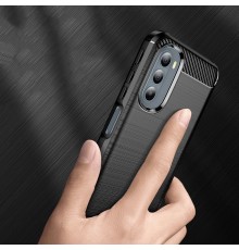 Husa Carcasa spate pentru Motorola Moto G31 4G / G41 4G , Tpu Carbon Design, Neagra