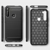 Husa Carcasa spate pentru Motorola One Fusion Plus , Tpu Carbon Design, Neagra