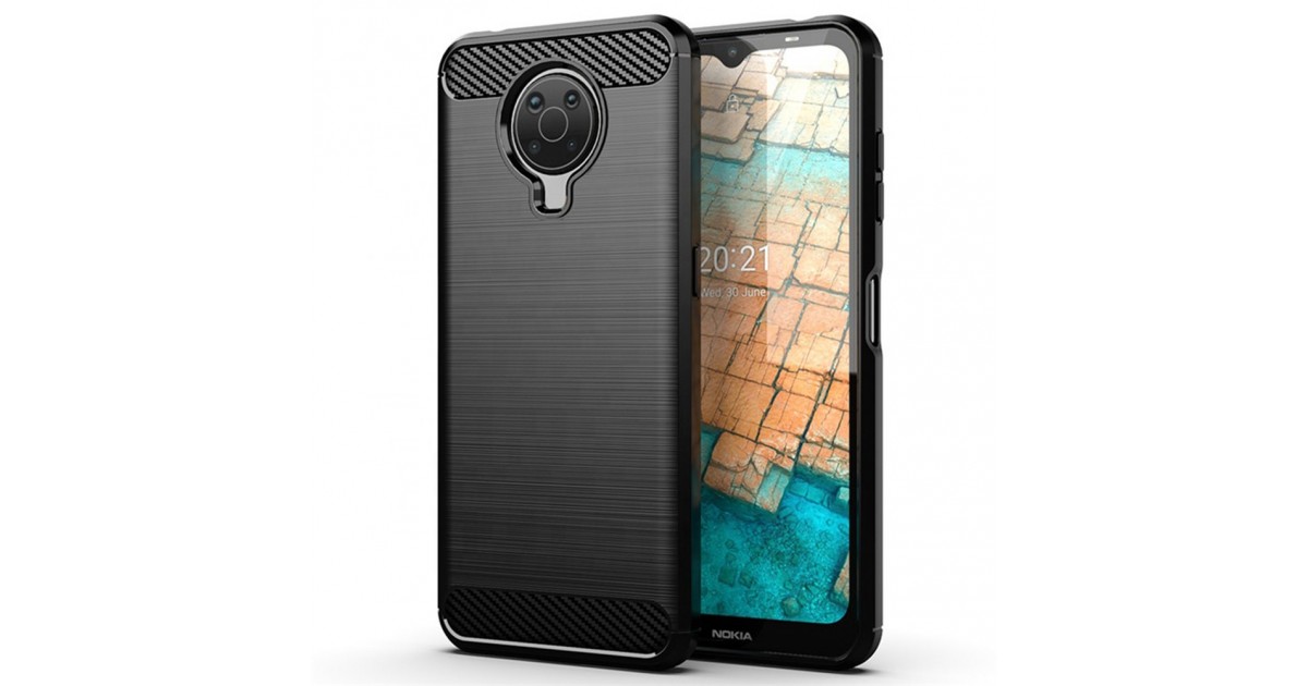 Husa Carcasa spate pentru Nokia G10 / G20 , Tpu Carbon Design, Neagra