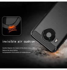 Husa Carcasa spate pentru Nokia X10 / X20 , Tpu Carbon Design, Neagra