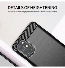 Husa Carcasa spate pentru Oneplus 9 , Tpu Carbon Design, Neagra