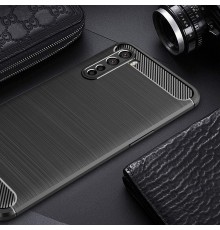 Husa Carcasa spate pentru OnePlus Nord 5G , Tpu Carbon Design, Neagra