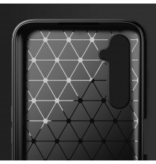 Husa Carcasa spate pentru Realme 6 Pro , Tpu Carbon Design, Neagra