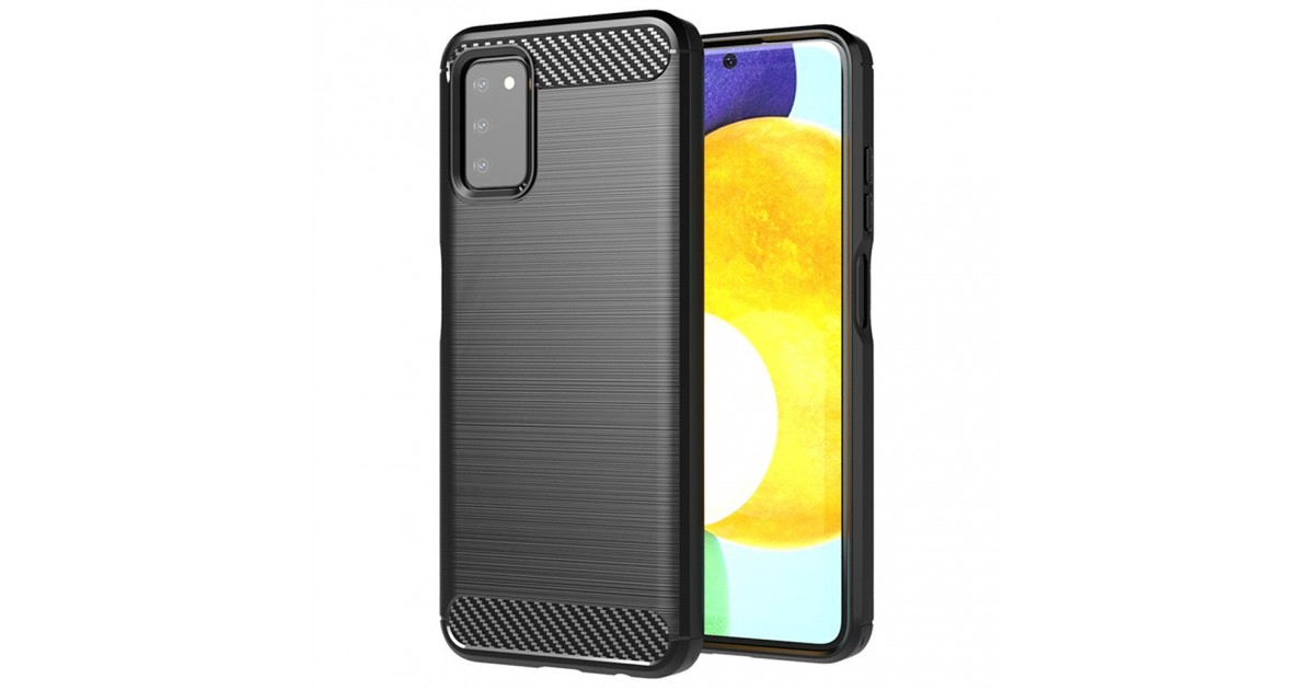 Husa Carcasa spate pentru Samsung Galaxy A03S , Tpu Carbon Design, Neagra