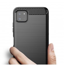 Husa Carcasa spate pentru Samsung Galaxy A22 5G , Tpu Carbon Design, Neagra