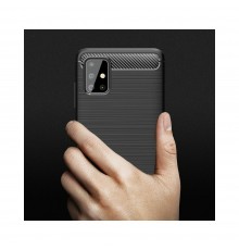 Husa Carcasa spate pentru Samsung Galaxy A51 / M40s , Tpu Carbon Design, Neagra