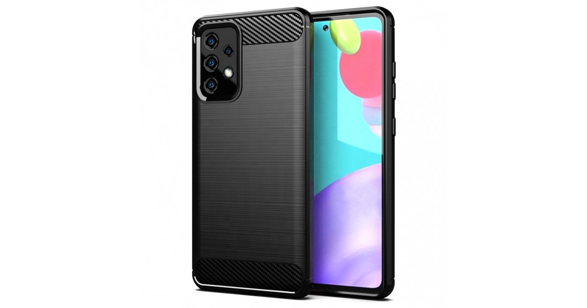 Husa Carcasa spate pentru Samsung Galaxy A52 , Tpu Carbon Design, Neagra