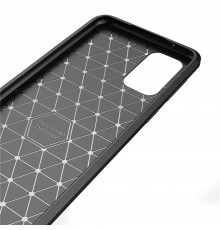 Husa Carcasa spate pentru Samsung Galaxy A52 , Tpu Carbon Design, Neagra