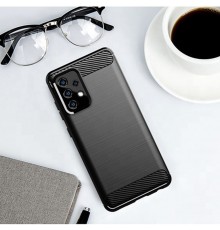 Husa Carcasa spate pentru Samsung Galaxy A52 , Tpu Carbon Design, Neagra