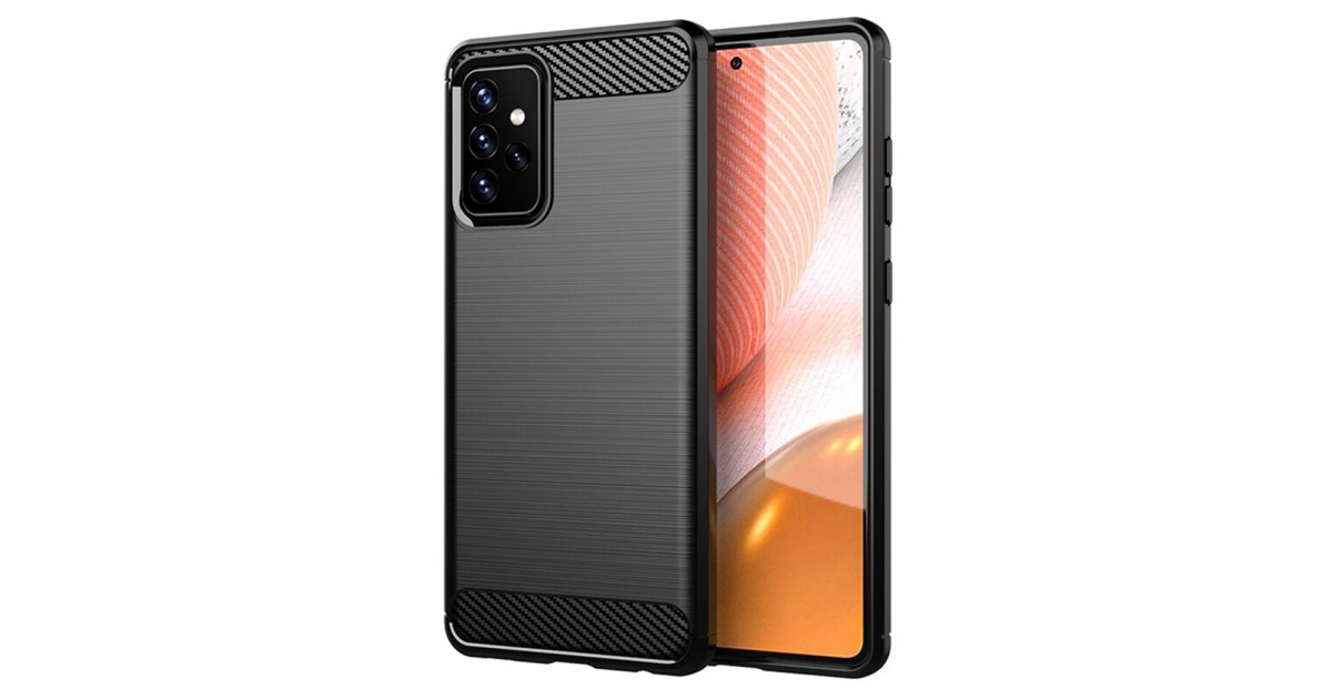 Husa Carcasa spate pentru Samsung Galaxy A73 5G , Tpu Carbon Design, Neagra