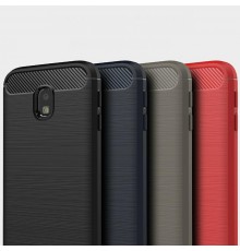 Husa Carcasa spate pentru Samsung Galaxy J3 2017 , Tpu Carbon Design, Neagra