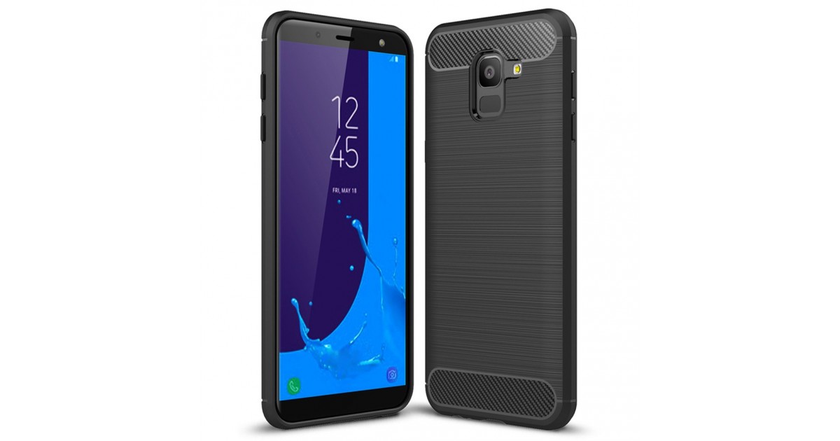 Husa Carcasa spate pentru Samsung Galaxy J6 2018 , Tpu Carbon Design, Neagra