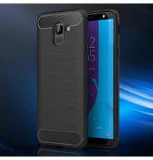 Husa Carcasa spate pentru Samsung Galaxy J6 2018 , Tpu Carbon Design, Neagra