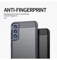 Husa Carcasa spate pentru Samsung Galaxy S21 FE , Tpu Carbon Design, Neagra