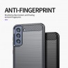 Husa Carcasa spate pentru Samsung Galaxy S21 FE , Tpu Carbon Design, Neagra