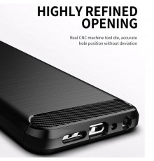 Husa Carcasa spate pentru Samsung Galaxy S21 FE , Tpu Carbon Design, Neagra