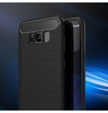 Husa Carcasa spate pentru Samsung Galaxy S8 , Tpu Carbon Design, Neagra