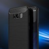 Husa Carcasa spate pentru Samsung Galaxy S8 , Tpu Carbon Design, Neagra