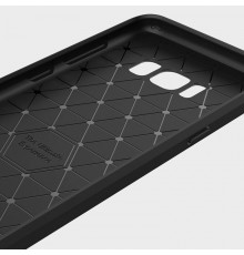 Husa Carcasa spate pentru Samsung Galaxy S8 Plus , Tpu Carbon Design, Neagra