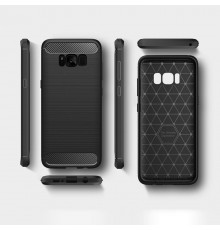 Husa Carcasa spate pentru Samsung Galaxy S8 Plus , Tpu Carbon Design, Neagra