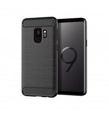 Husa Carcasa spate pentru Samsung Galaxy S9 , Tpu Carbon Design, Neagra