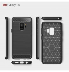 Husa Carcasa spate pentru Samsung Galaxy S9 , Tpu Carbon Design, Neagra