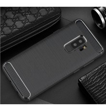 Husa Carcasa spate pentru Samsung Galaxy S9 Plus , Tpu Carbon Design, Neagra